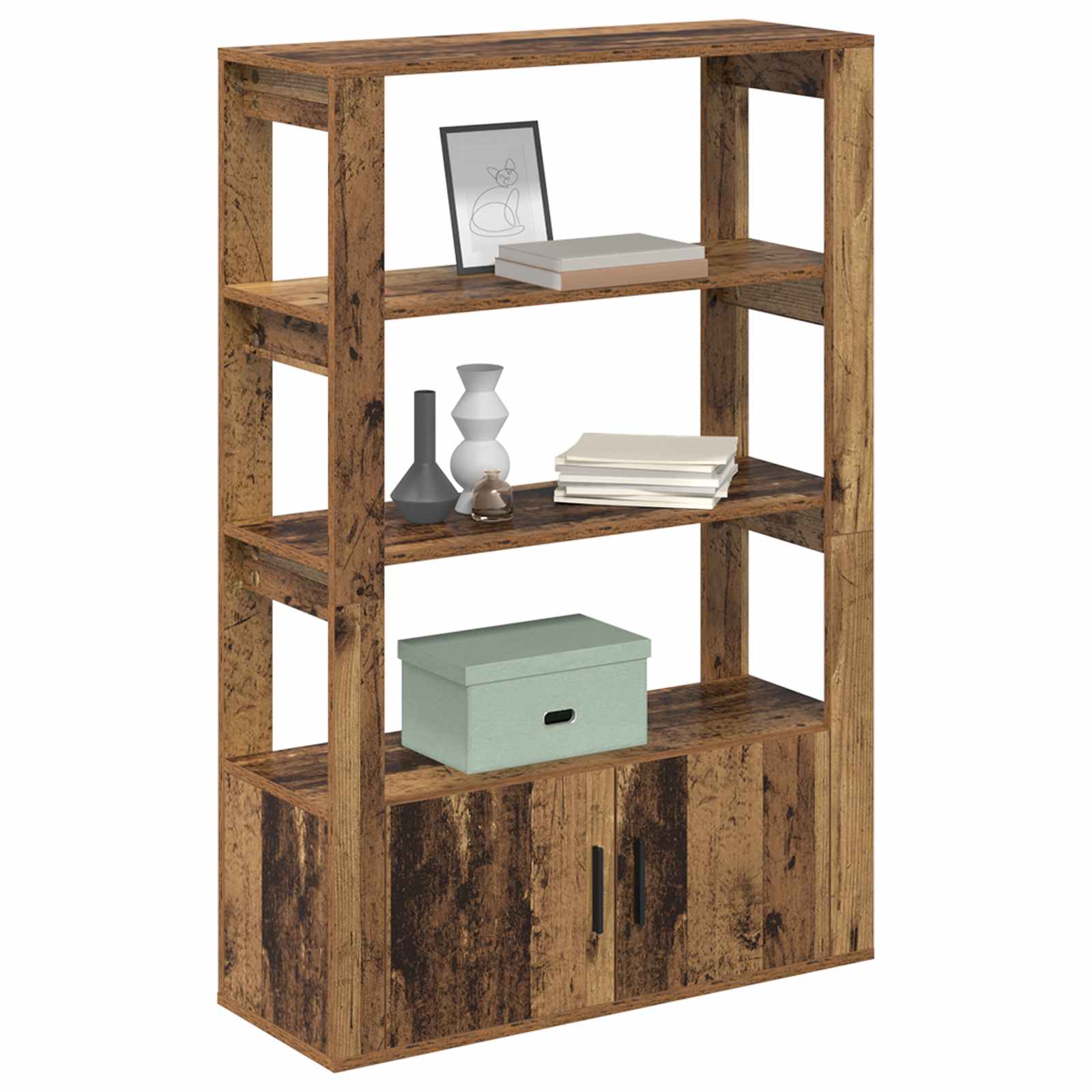 vidaXL Bufet Stare drewno 30 x 80 x 119,5 cm Materiał drewnopochodny
