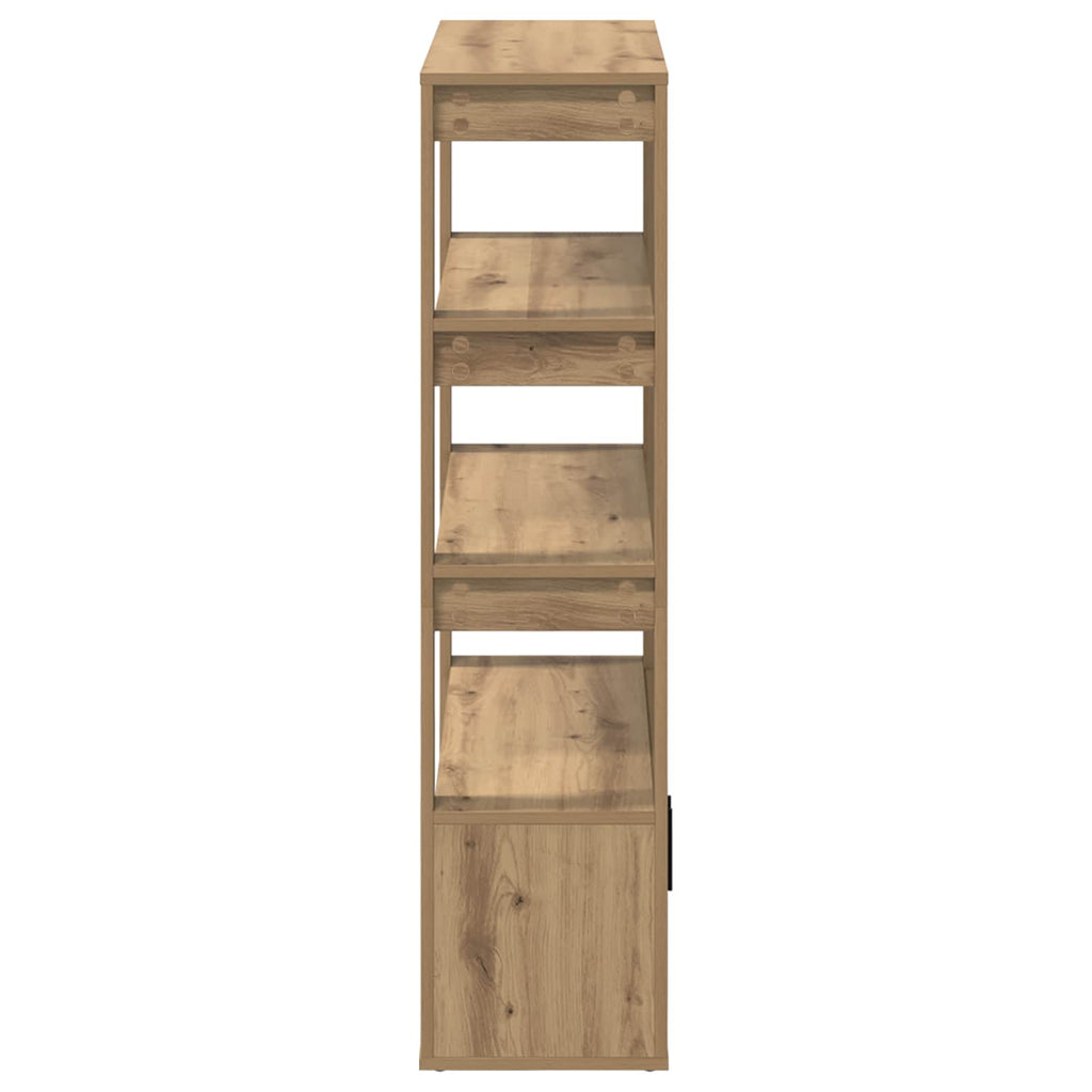 vidaXL Bufet dąb artisan 30 x 80 x 119,5 cm Materiał drewnopochodny
