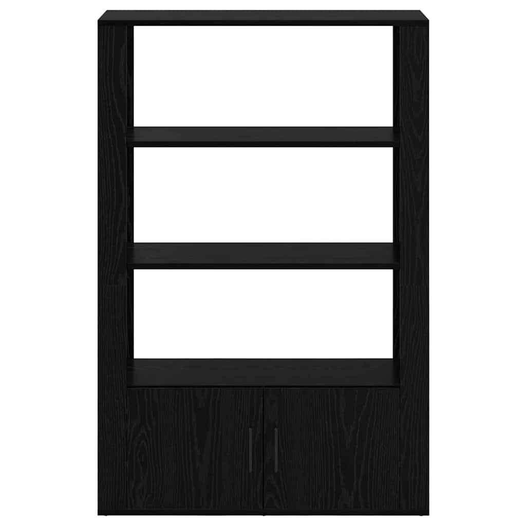 vidaXL Bufet Czarny dąb 30 x 80 x 119,5 cm Materiał drewnopochodny