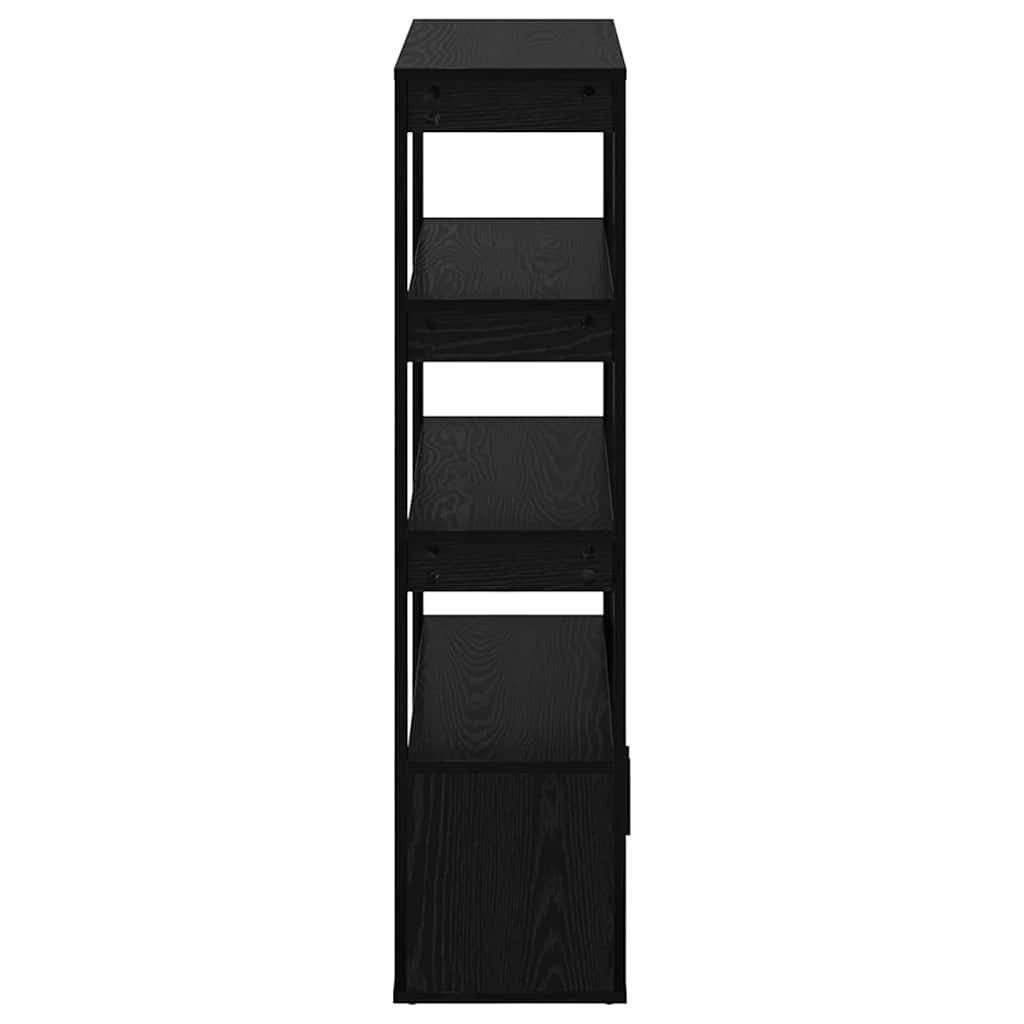 vidaXL Bufet Czarny dąb 30 x 80 x 119,5 cm Materiał drewnopochodny