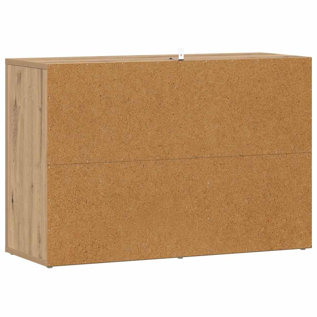vidaXL Bufet Dąb rzemieślniczy 80 x 30 x 53 cm Materiał drewnopochodny