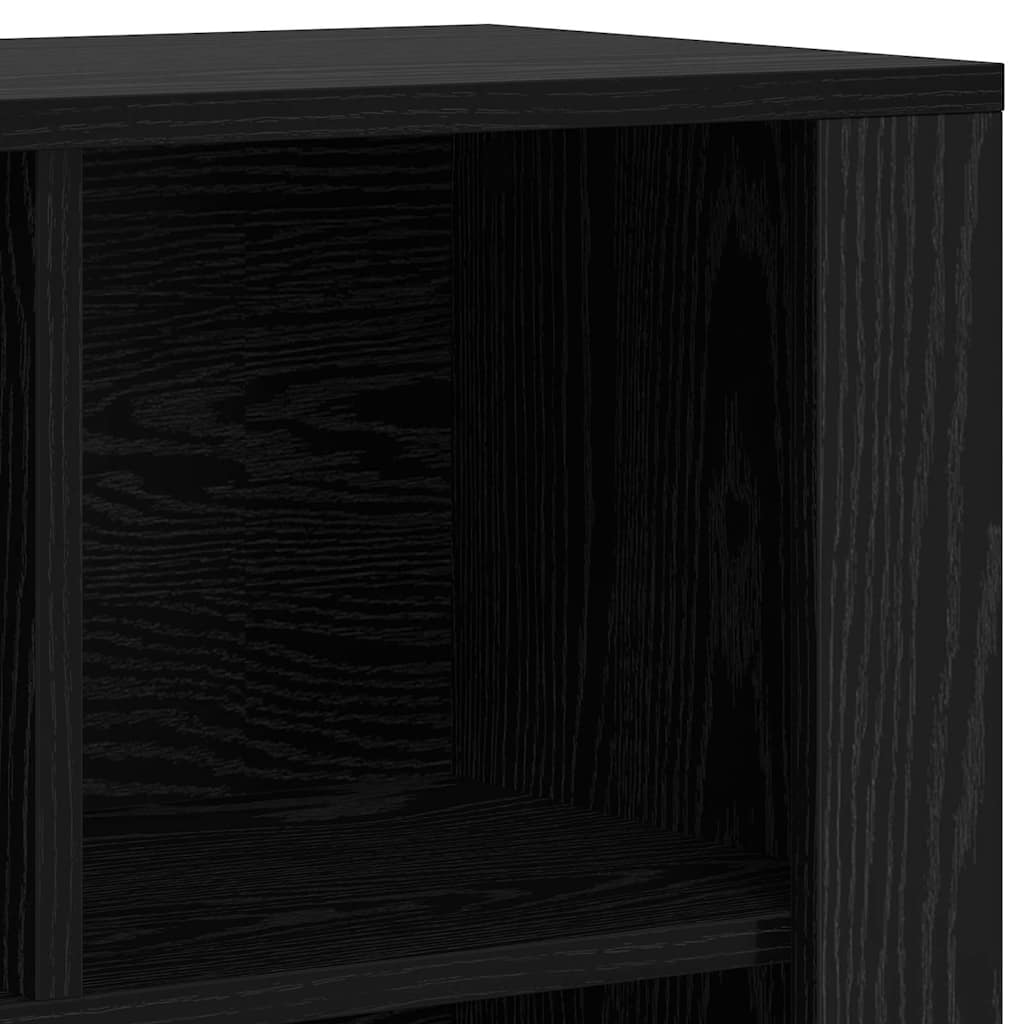 vidaXL Bufet Czarny Dąb 80 x 30 x 53 cm Materiał drewnopochodny