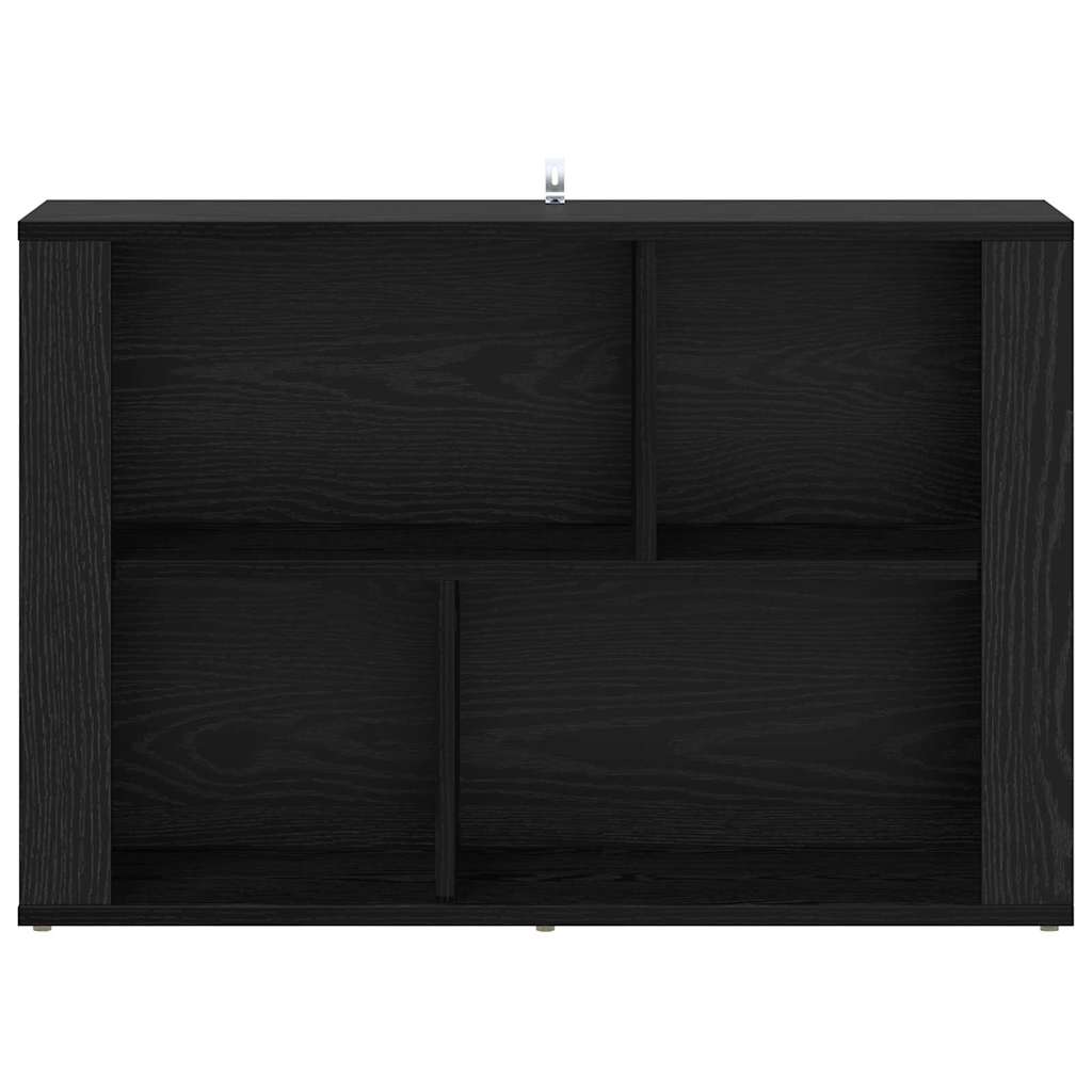 vidaXL Bufet Czarny Dąb 80 x 30 x 53 cm Materiał drewnopochodny