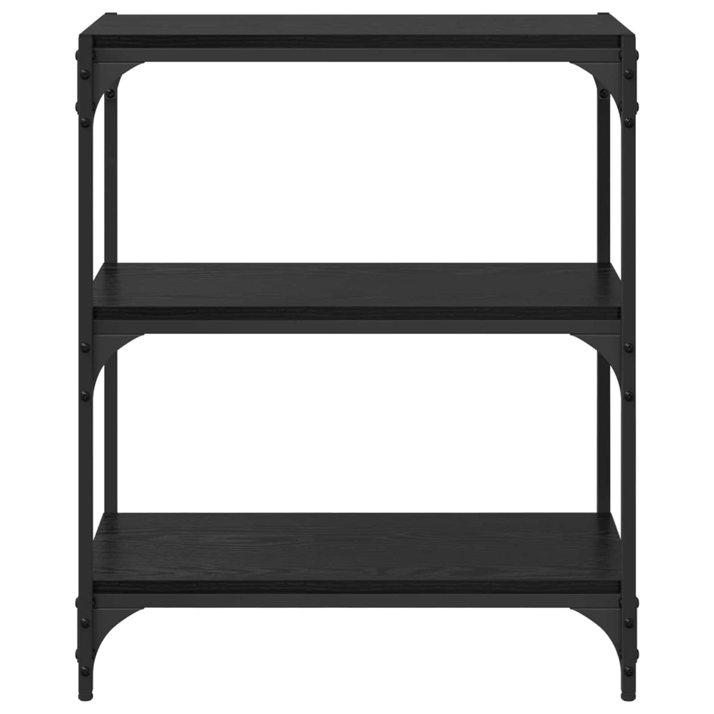 vidaXL Szafka na książki Czarny dąb 60 x 33 x 70,5 cm