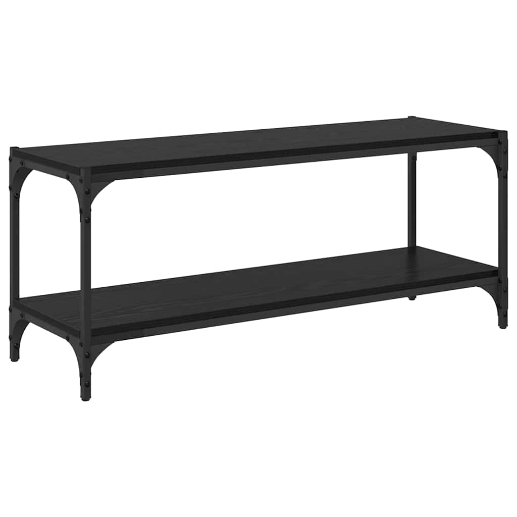 vidaXL Szafka pod telewizor Czarny Dąb 100x33x41cm