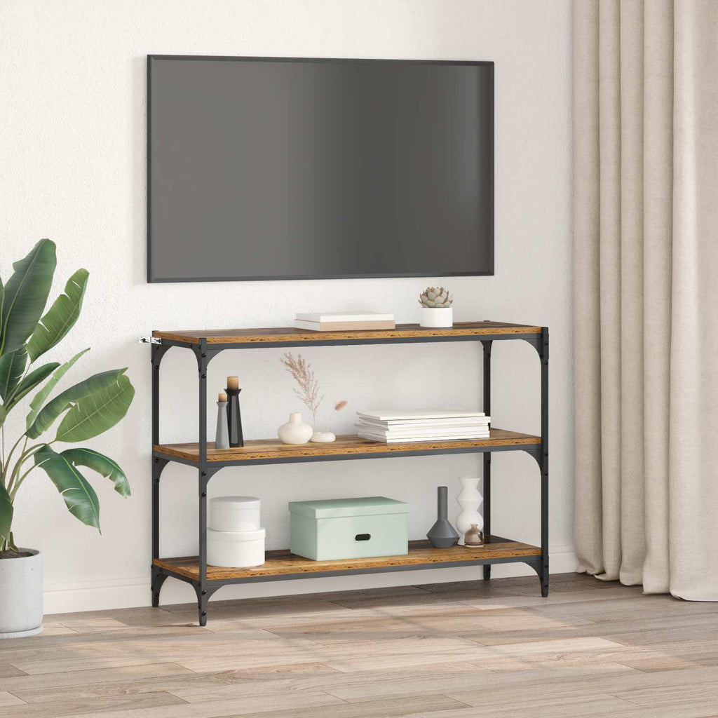 vidaXL Szafka na książki Stare drewno 100 x 33 x 70,5 cm