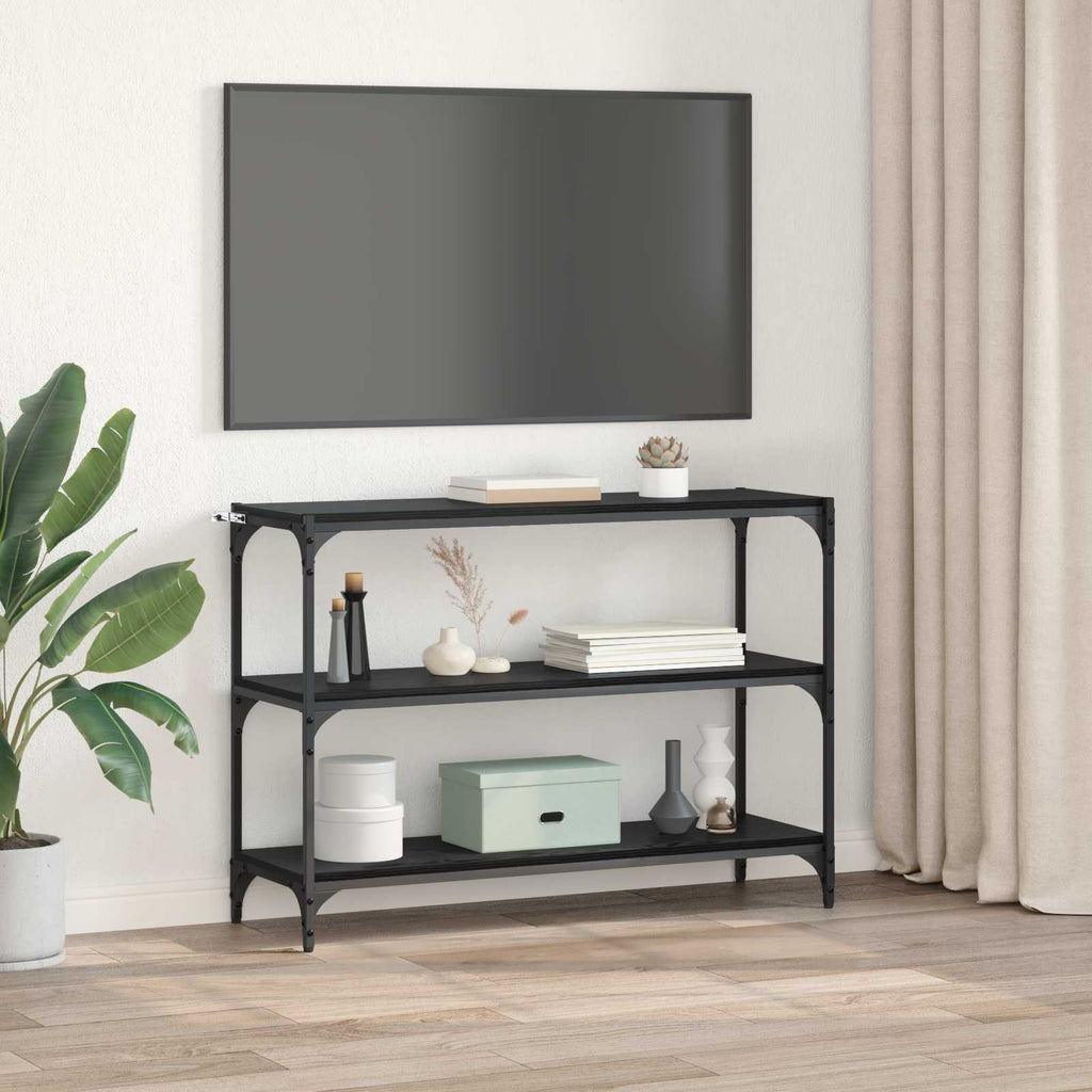 vidaXL Szafka na książki Czarny dąb 100 x 33 x 70,5 cm