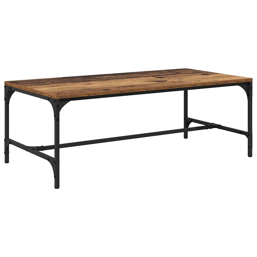vidaXL Stolik kawowy Stare drewno 100 x 50 x 35 cm