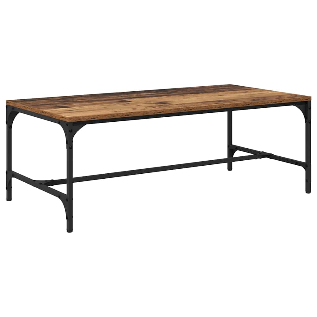 vidaXL Stolik kawowy Stare drewno 100 x 50 x 35 cm