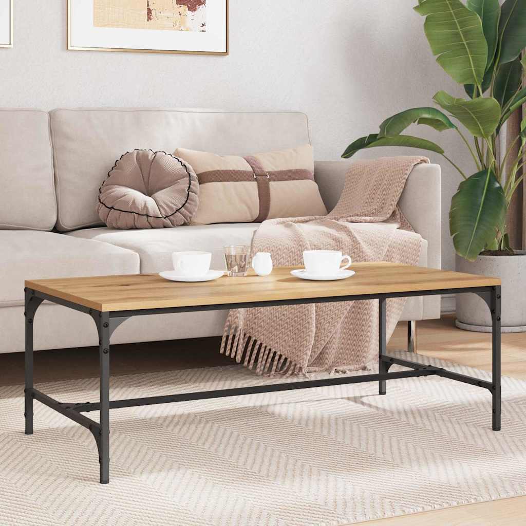 vidaXL Stolik kawowy Dąb rzemieślniczy 100 x 50 x 35 cm