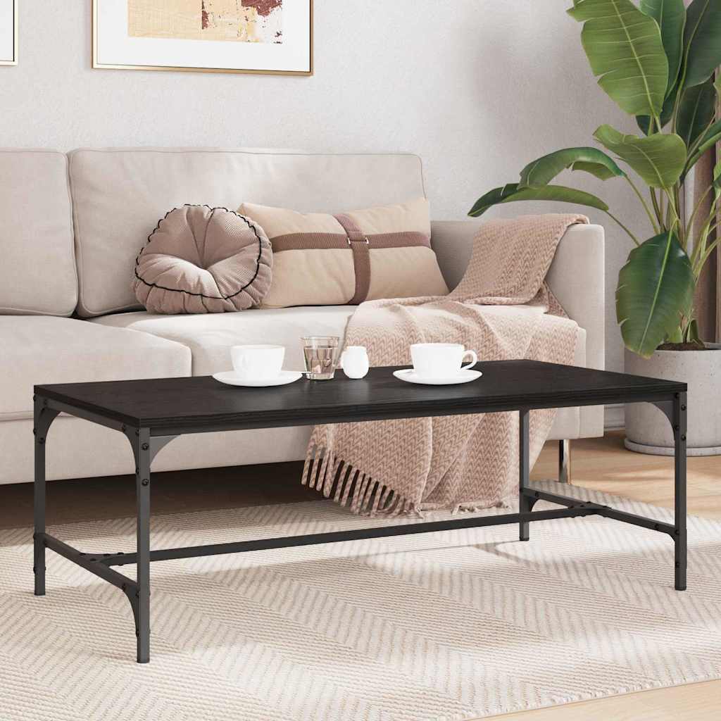 vidaXL Stolik kawowy Czarny Dąb 100 x 50 x 35 cm