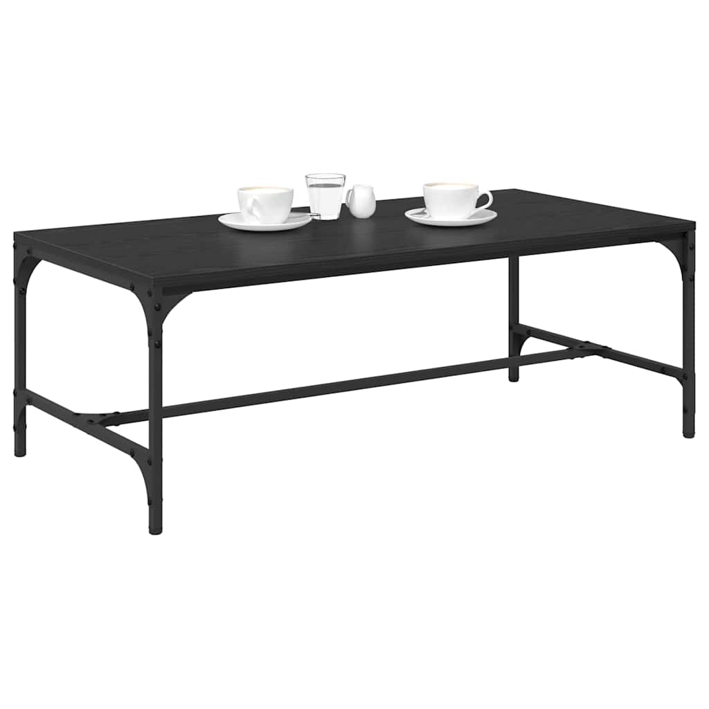vidaXL Stolik kawowy Czarny Dąb 100 x 50 x 35 cm