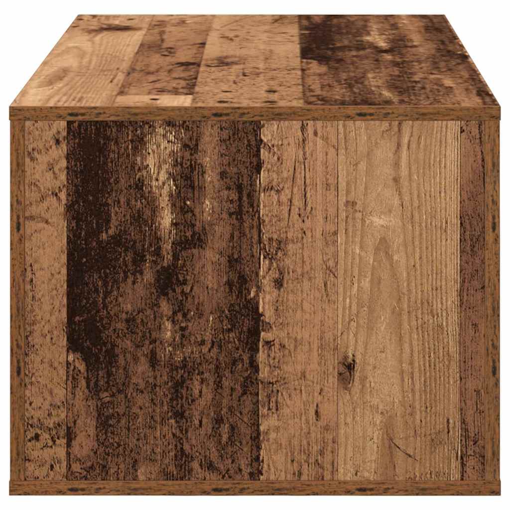 vidaXL Stolik kawowy z szufladą Stare drewno 80 x 50 x 40 cm