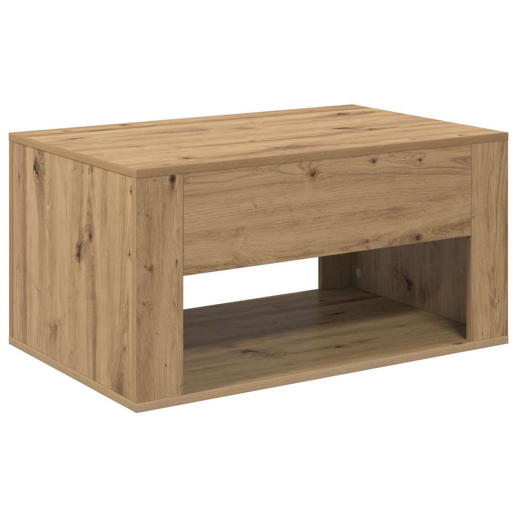 vidaXL Stolik kawowy z szufladą Dąb rzemieślniczy 80 x 50 x 40 cm