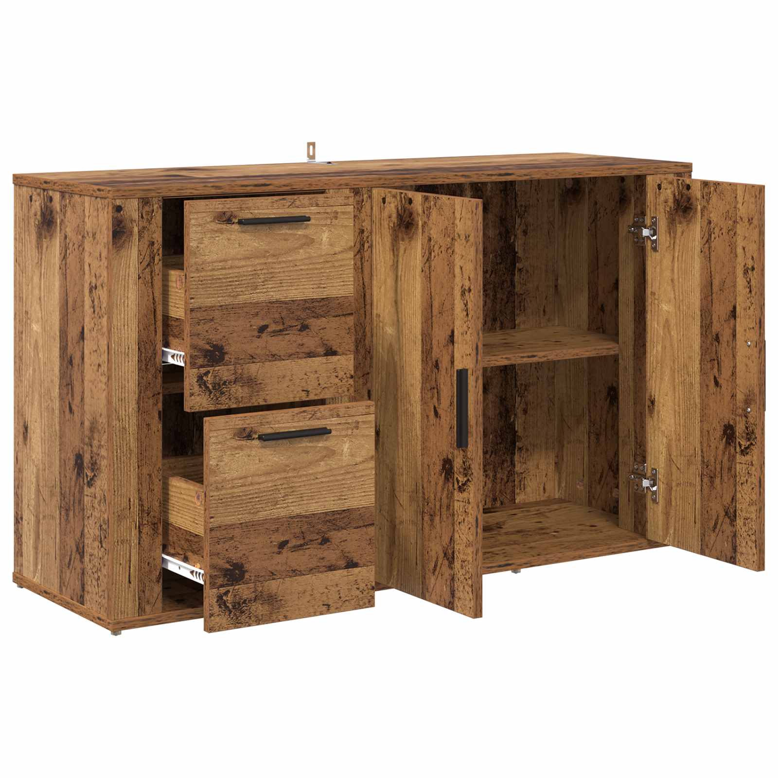 vidaXL Bufet Stare drewno 100 x 33 x 59.5 cm Materiał drewnopochodny