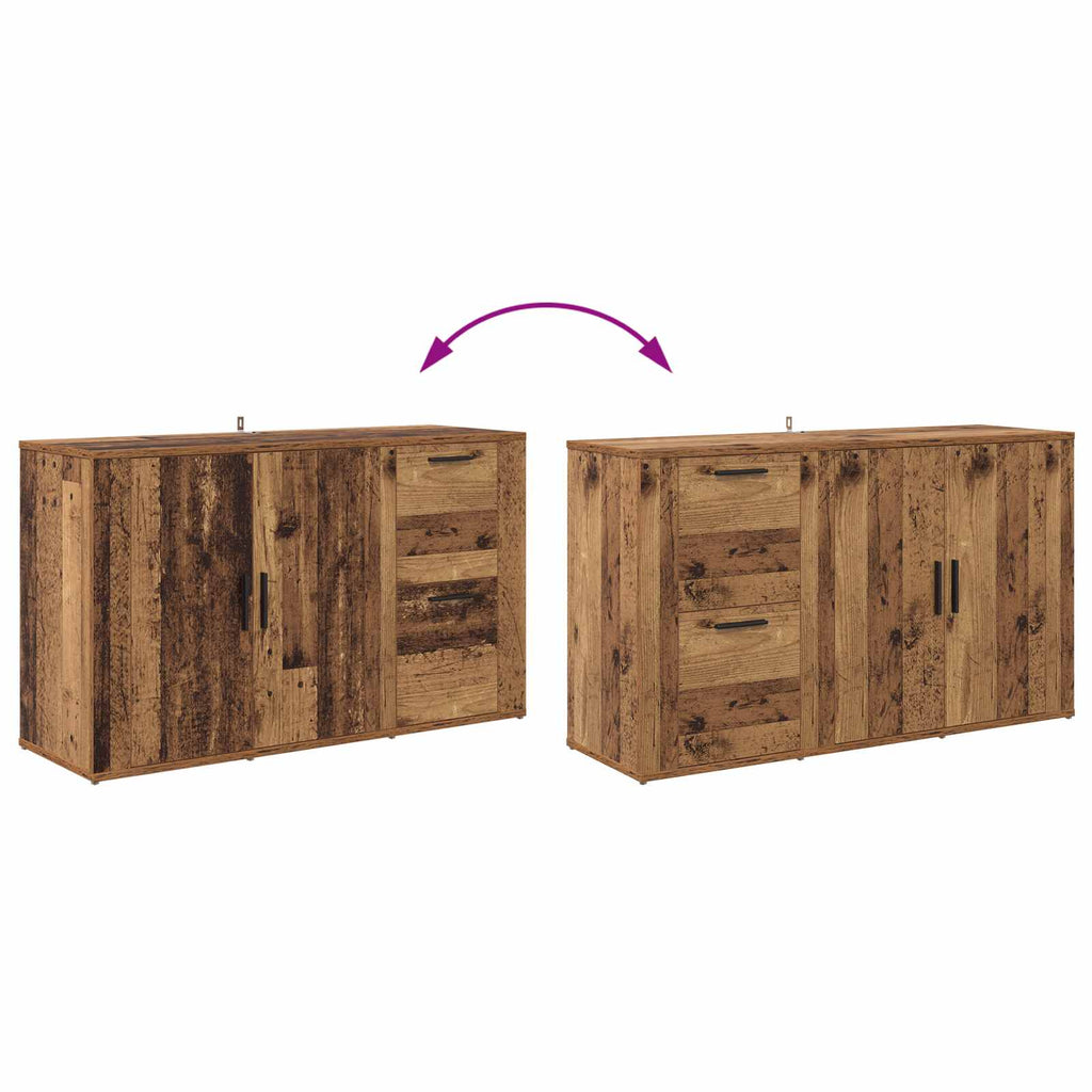 vidaXL Bufet Stare drewno 100 x 33 x 59.5 cm Materiał drewnopochodny