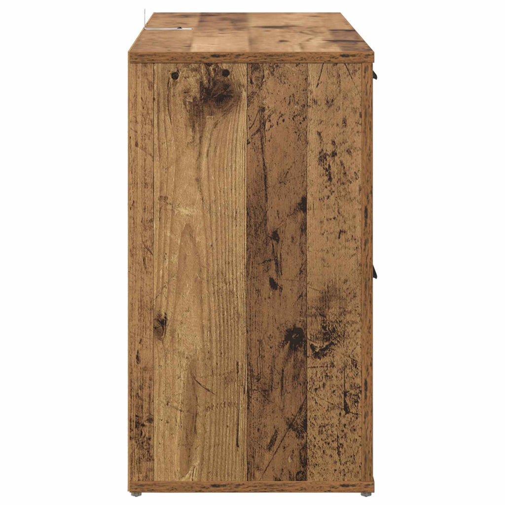 vidaXL Bufet Stare drewno 100 x 33 x 59.5 cm Materiał drewnopochodny