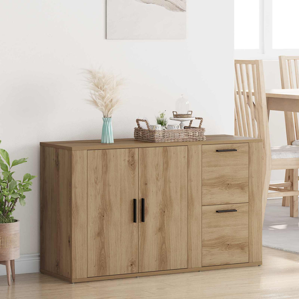 vidaXL Bufet Dąb rzemieślniczy 100 x 33 x 59.5 cm Drewno inżynieryjne