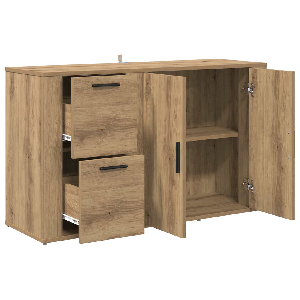 vidaXL Bufet Dąb rzemieślniczy 100 x 33 x 59.5 cm Drewno inżynieryjne