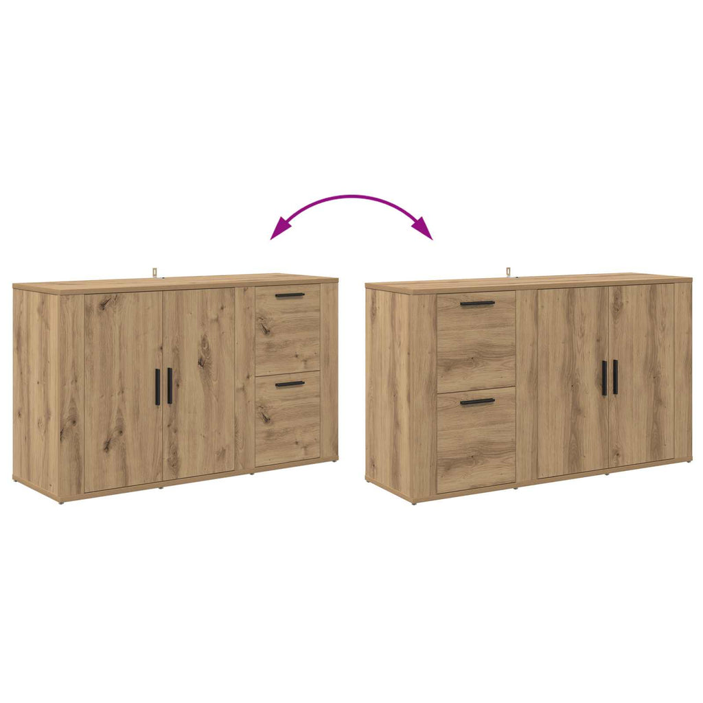 vidaXL Bufet Dąb rzemieślniczy 100 x 33 x 59.5 cm Drewno inżynieryjne