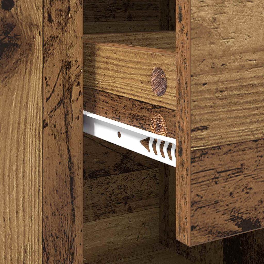 vidaXL Bufet Stare drewno 100 x 30 x 59,5 cm Materiał drewnopochodny