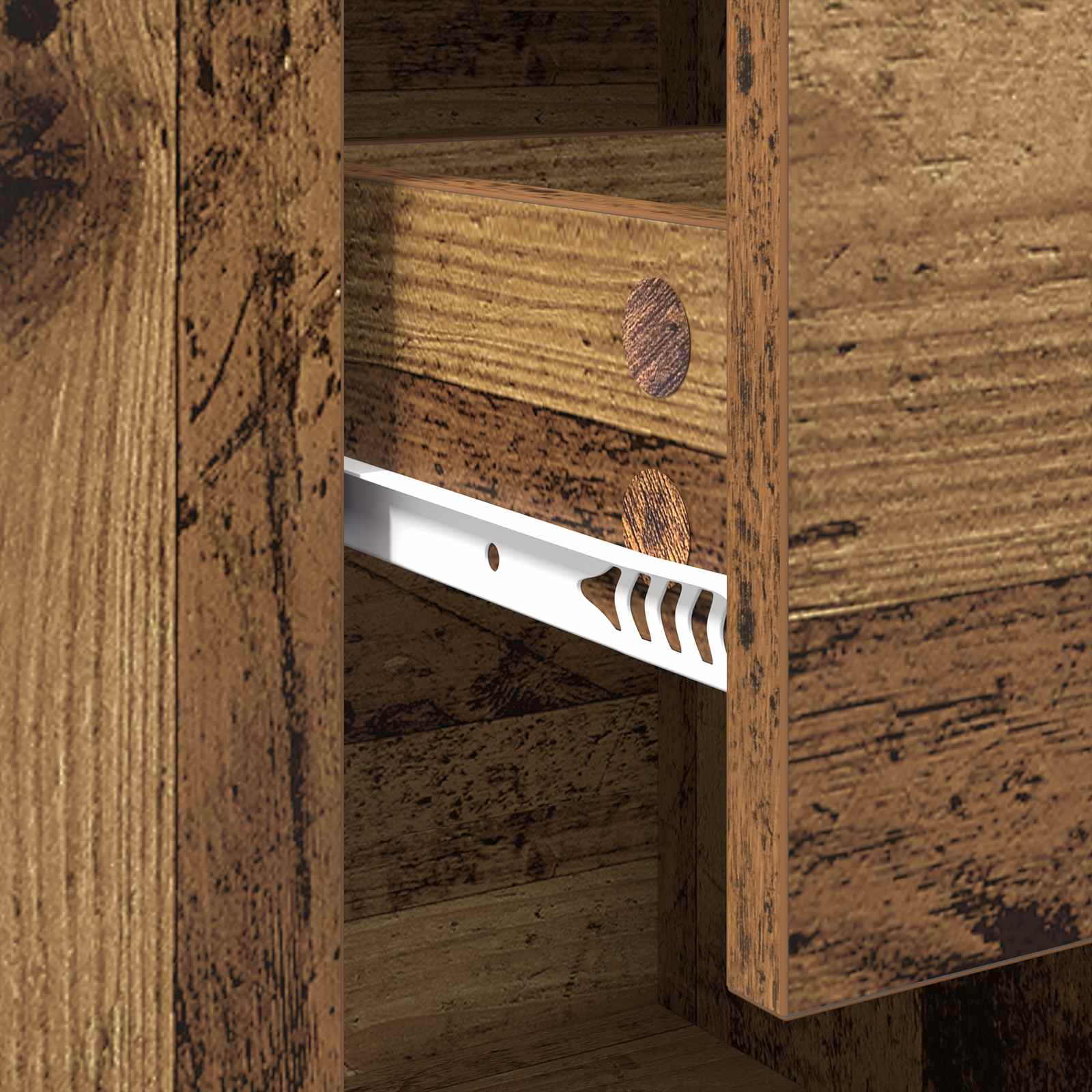 vidaXL Bufet Stare drewno 100 x 30 x 59,5 cm Materiał drewnopochodny