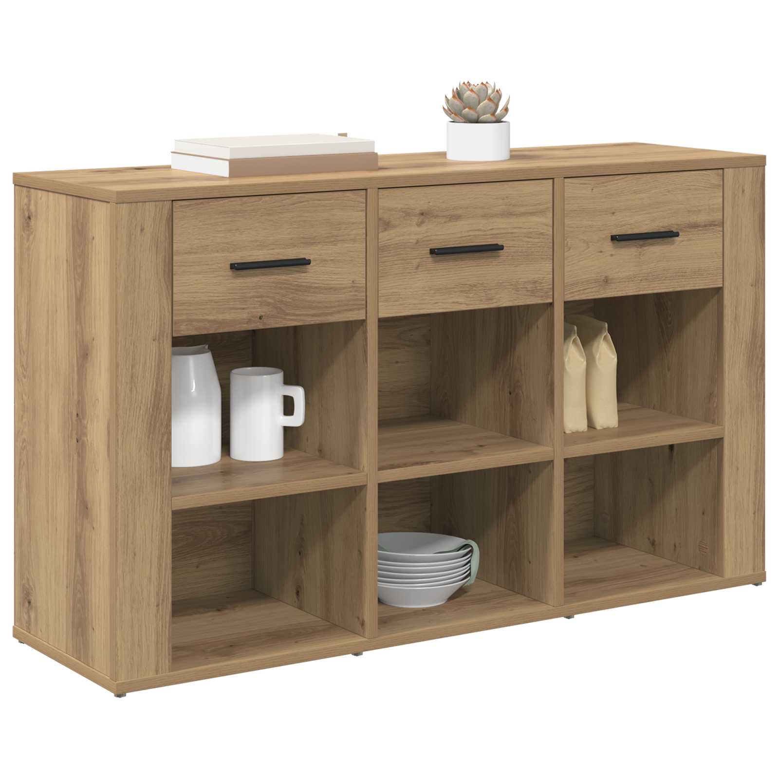 vidaXL Bufet z szufladą Dąb rzemieślniczy 100 x 30 x 59,5 cm