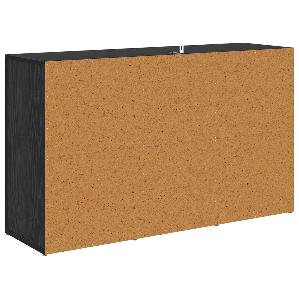 vidaXL Bufet Czarny Dąb 100 x 30 x 59,5 cm Materiał drewnopochodny