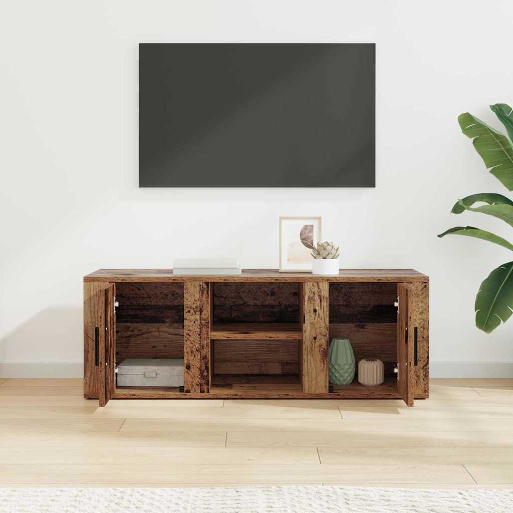 vidaXL Szafka pod telewizor Stare drewno 100 x 31,5 x 35 cm