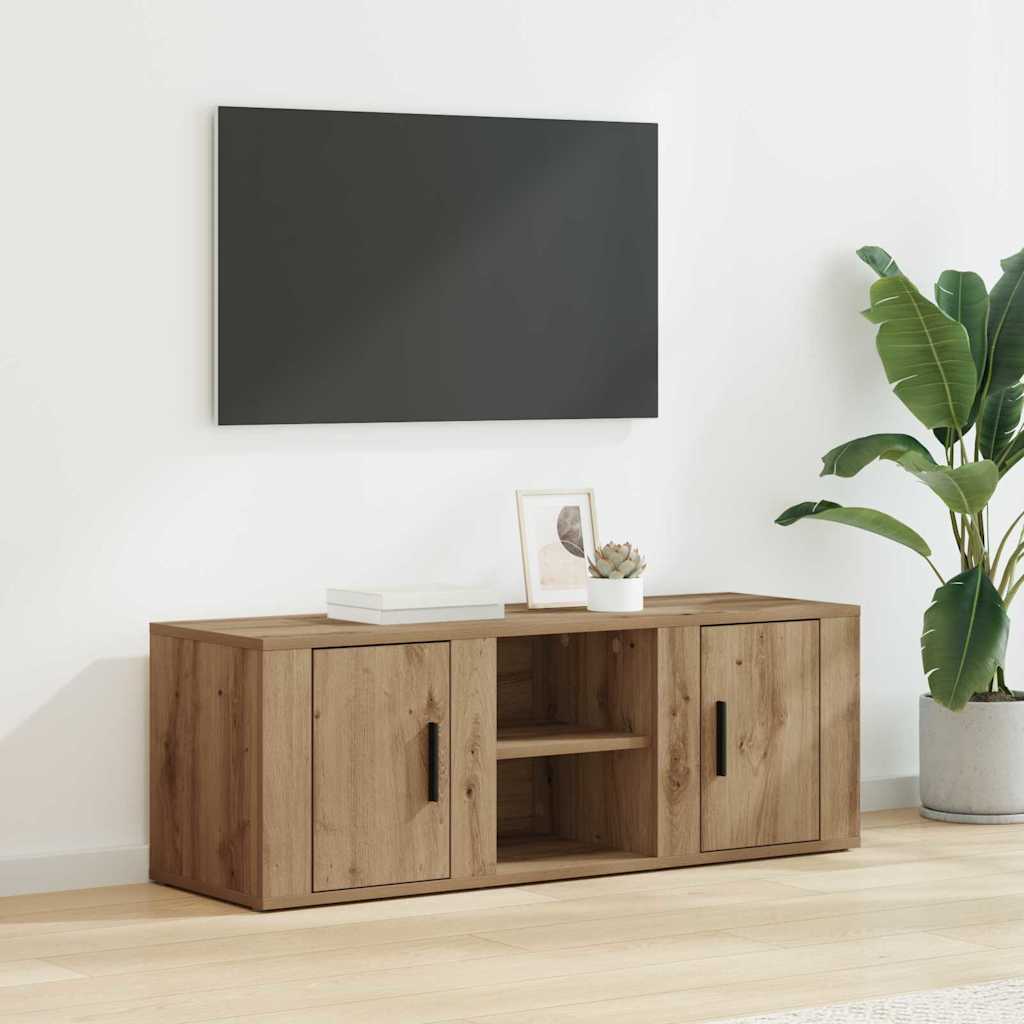 vidaXL Szafka pod telewizor 100 x 31,5 x 35 cm Dąb rzemieślniczy