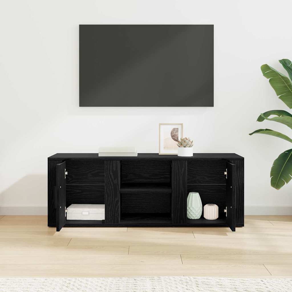 vidaXL Szafka pod telewizor Czarny Dąb 100 x 31,5 x 35 cm