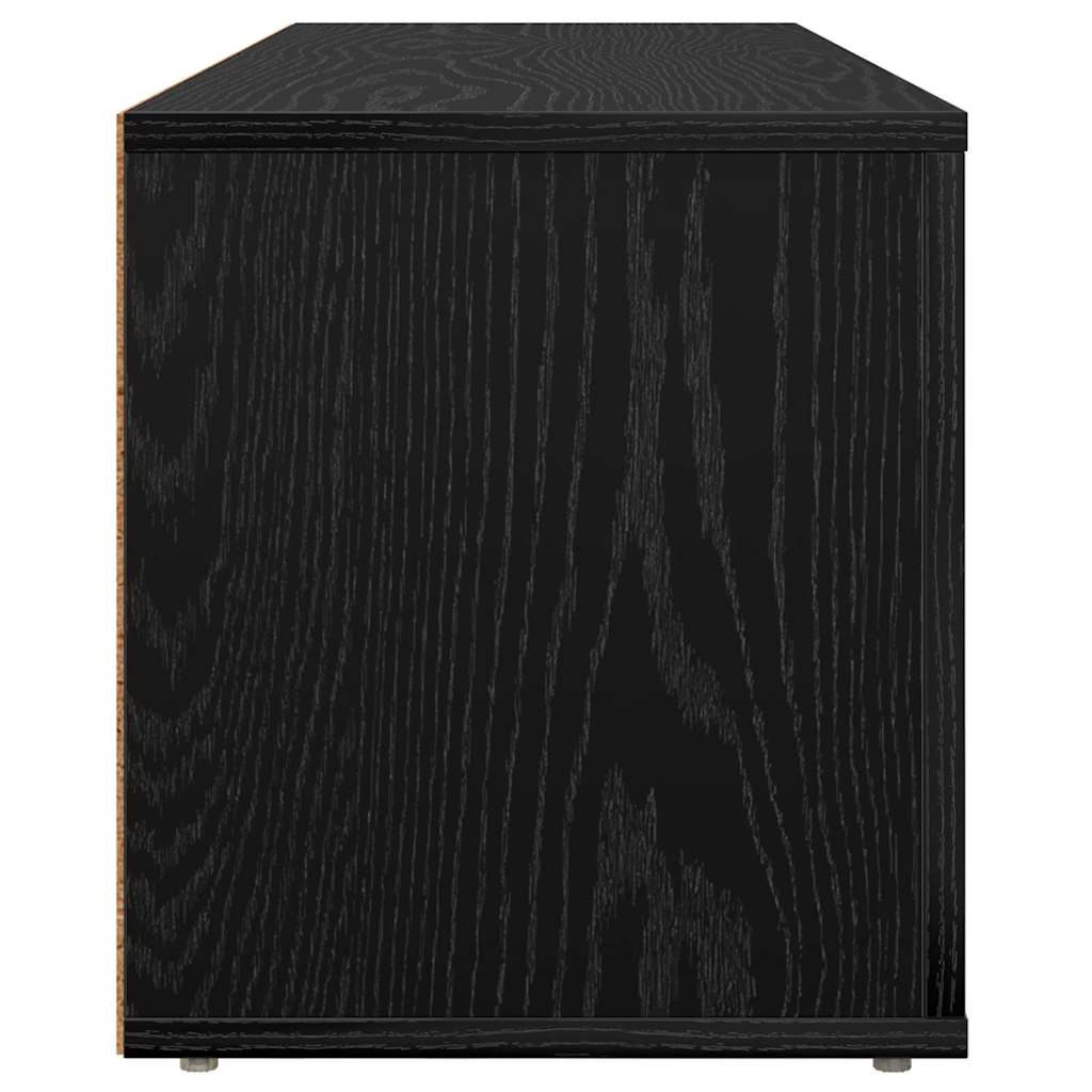 vidaXL Szafka pod telewizor Czarny Dąb 100 x 31,5 x 35 cm
