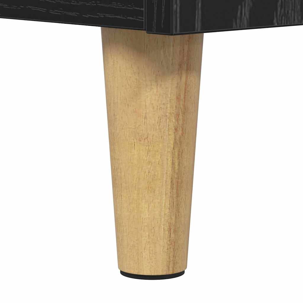vidaXL Szafka Nocna Czarny Dąb 60 x 44,5 x 45 cm
