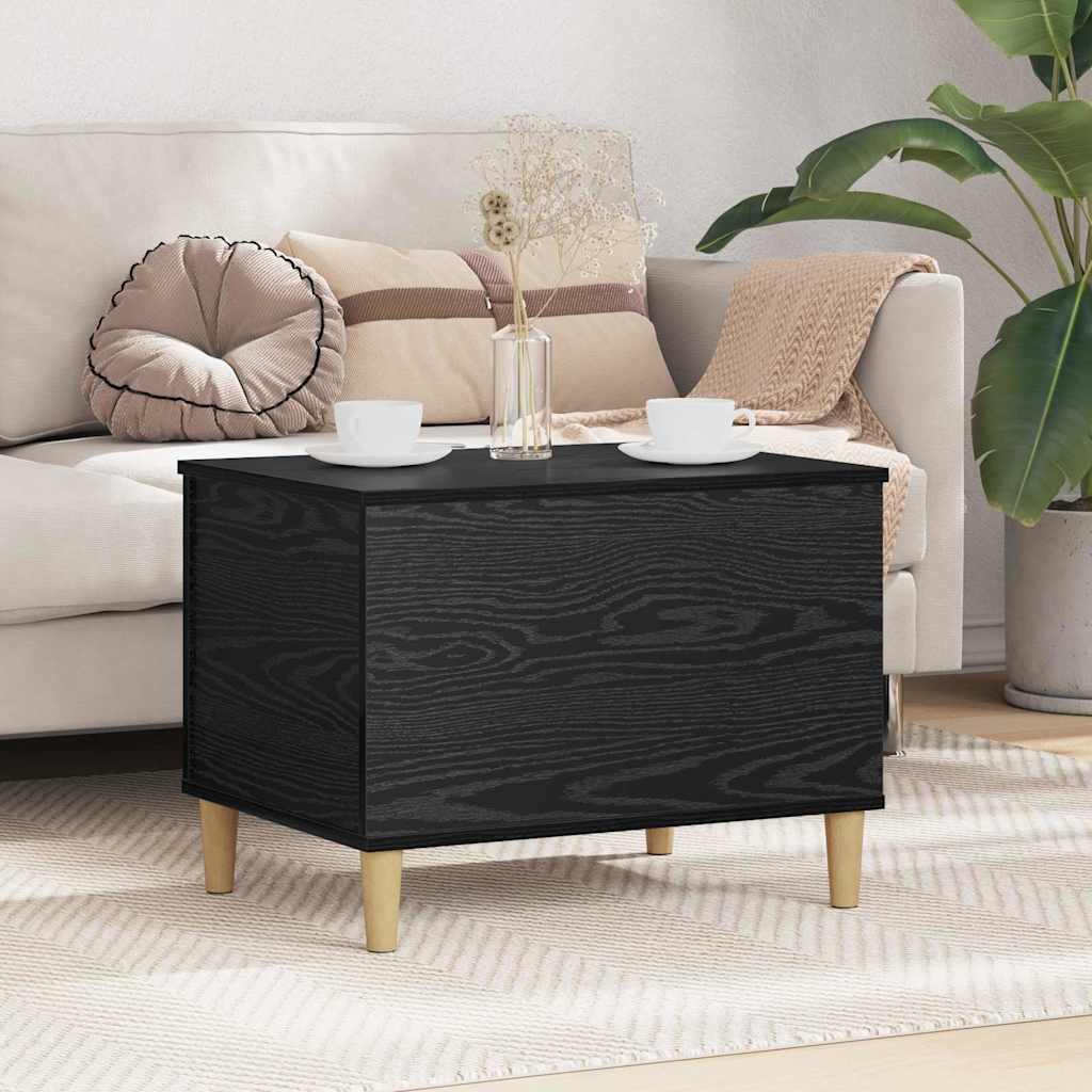 vidaXL Szafka Nocna Czarny Dąb 60 x 44,5 x 45 cm