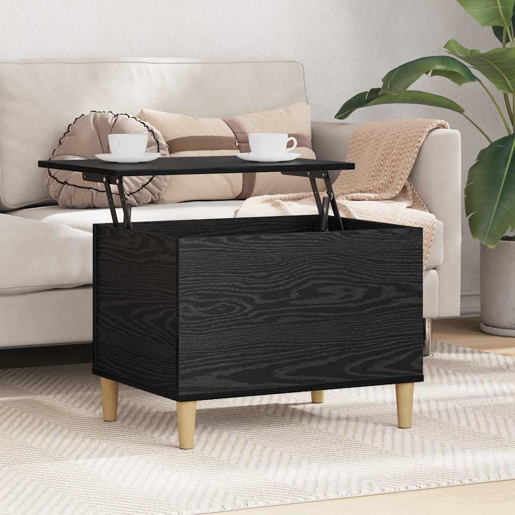 vidaXL Szafka Nocna Czarny Dąb 60 x 44,5 x 45 cm