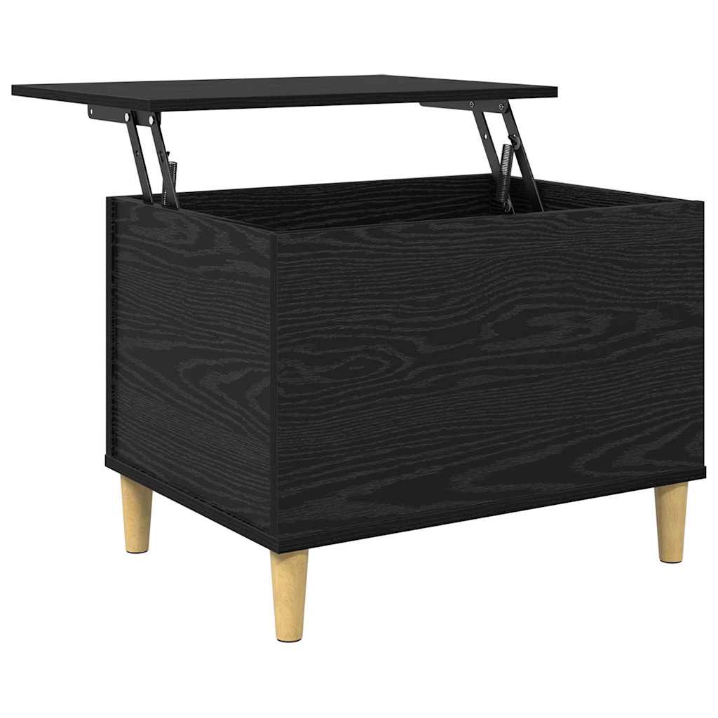 vidaXL Szafka Nocna Czarny Dąb 60 x 44,5 x 45 cm