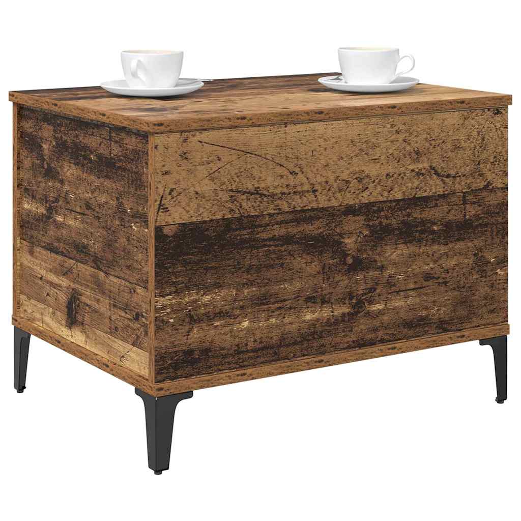 vidaXL Stolik kawowy Stare drewno 60 x 44,5 x 45 cm