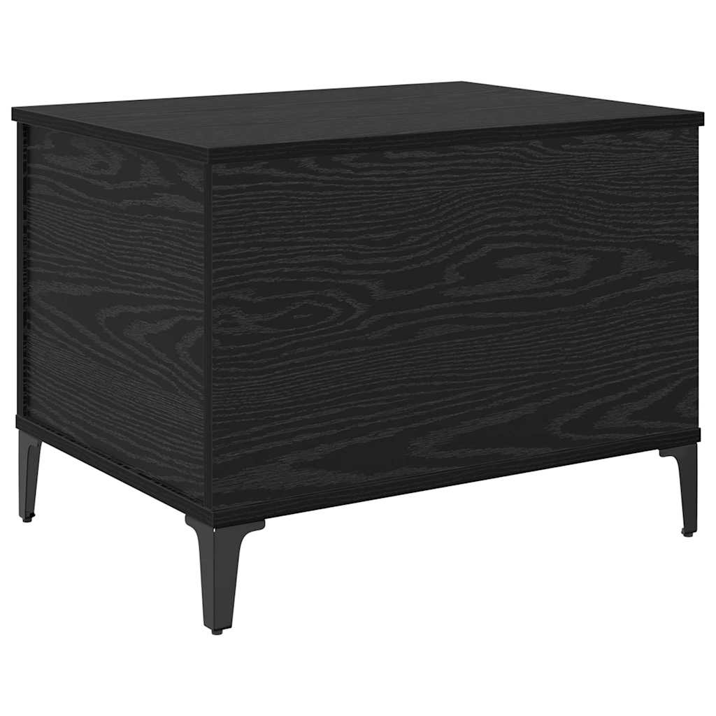 vidaXL Stolik kawowy Czarny Dąb 60 x 44,5 x 45 cm