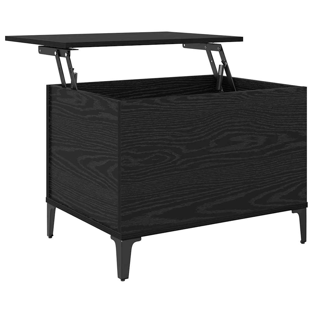 vidaXL Stolik kawowy Czarny Dąb 60 x 44,5 x 45 cm