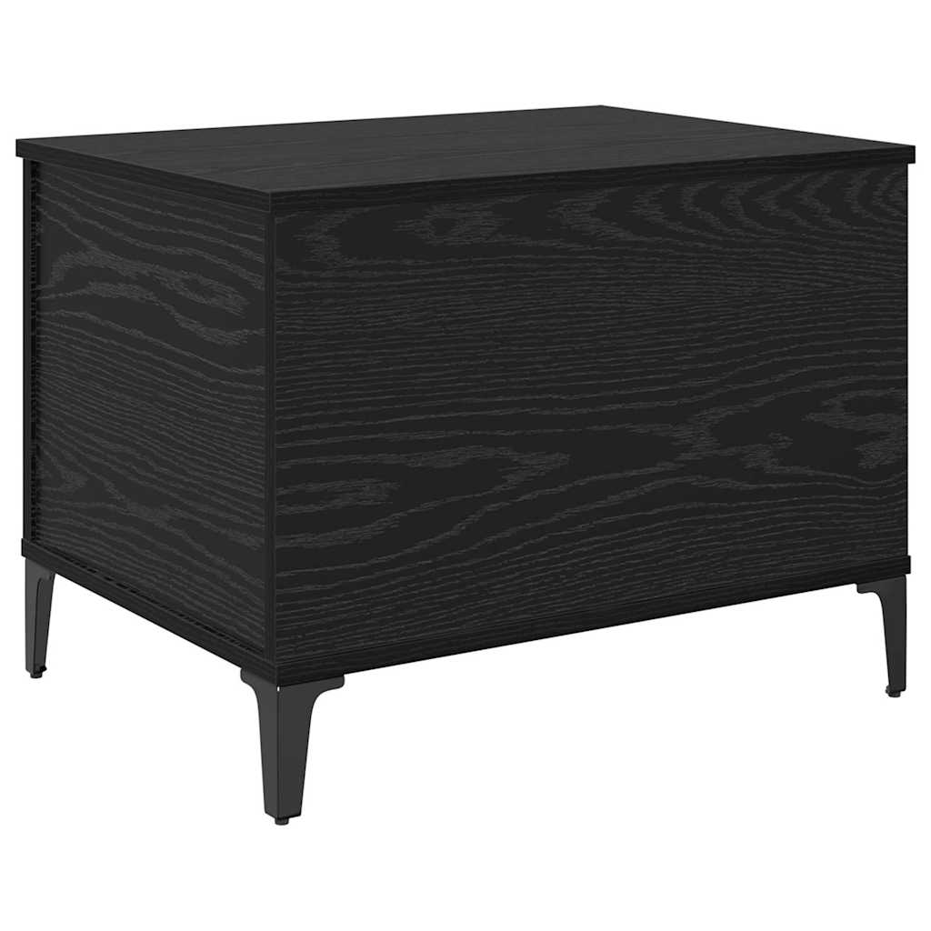 vidaXL Stolik kawowy Czarny Dąb 60 x 44,5 x 45 cm