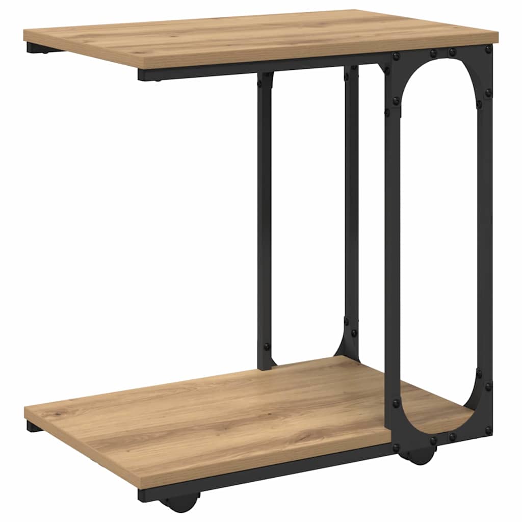 vidaXL Stolik boczny Dąb rzemieślniczy 50 x 35 x 55.5 cm