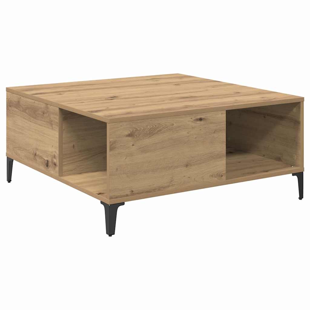 vidaXL Stolik kawowy Dąb rzemieślniczy 80 x 80 x 36,5 cm