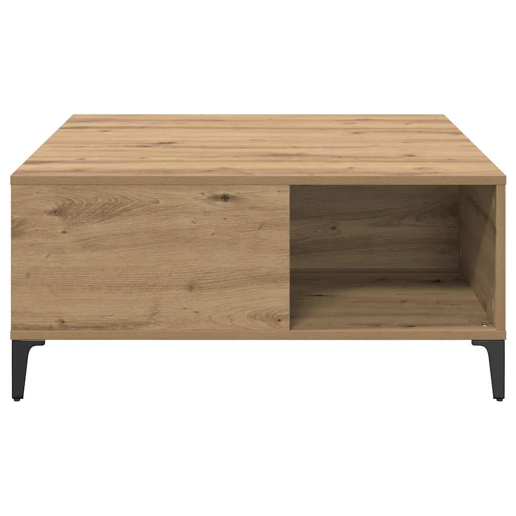 vidaXL Stolik kawowy Dąb rzemieślniczy 80 x 80 x 36,5 cm