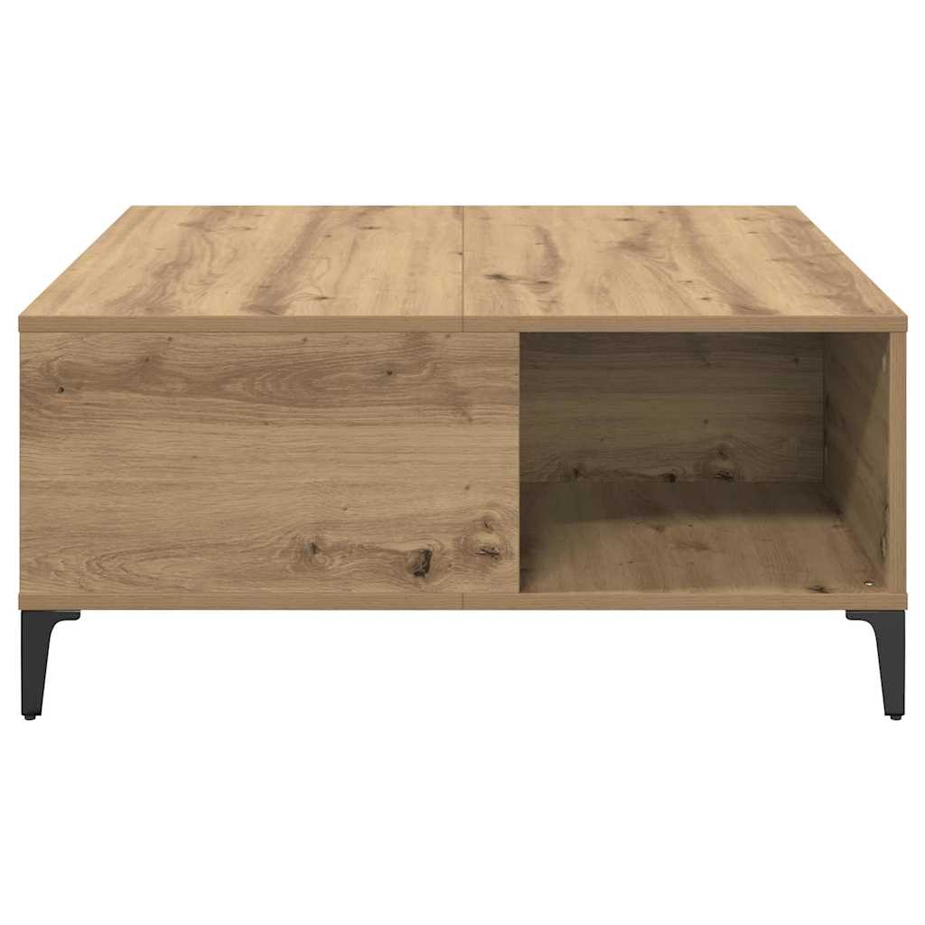 vidaXL Stolik kawowy Dąb rzemieślniczy 80 x 80 x 36,5 cm