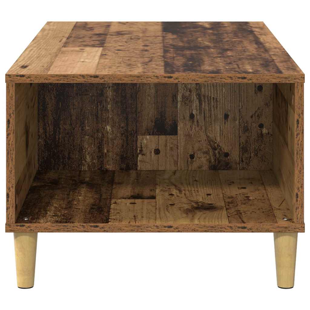 vidaXL Stolik kawowy z szufladą Stare drewno 90 x 50 x 35 cm