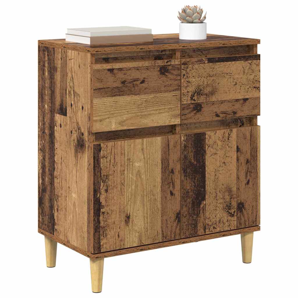 vidaXL Bufet Stare drewno 60 x 35 x 70 cm Materiał drewnopochodny