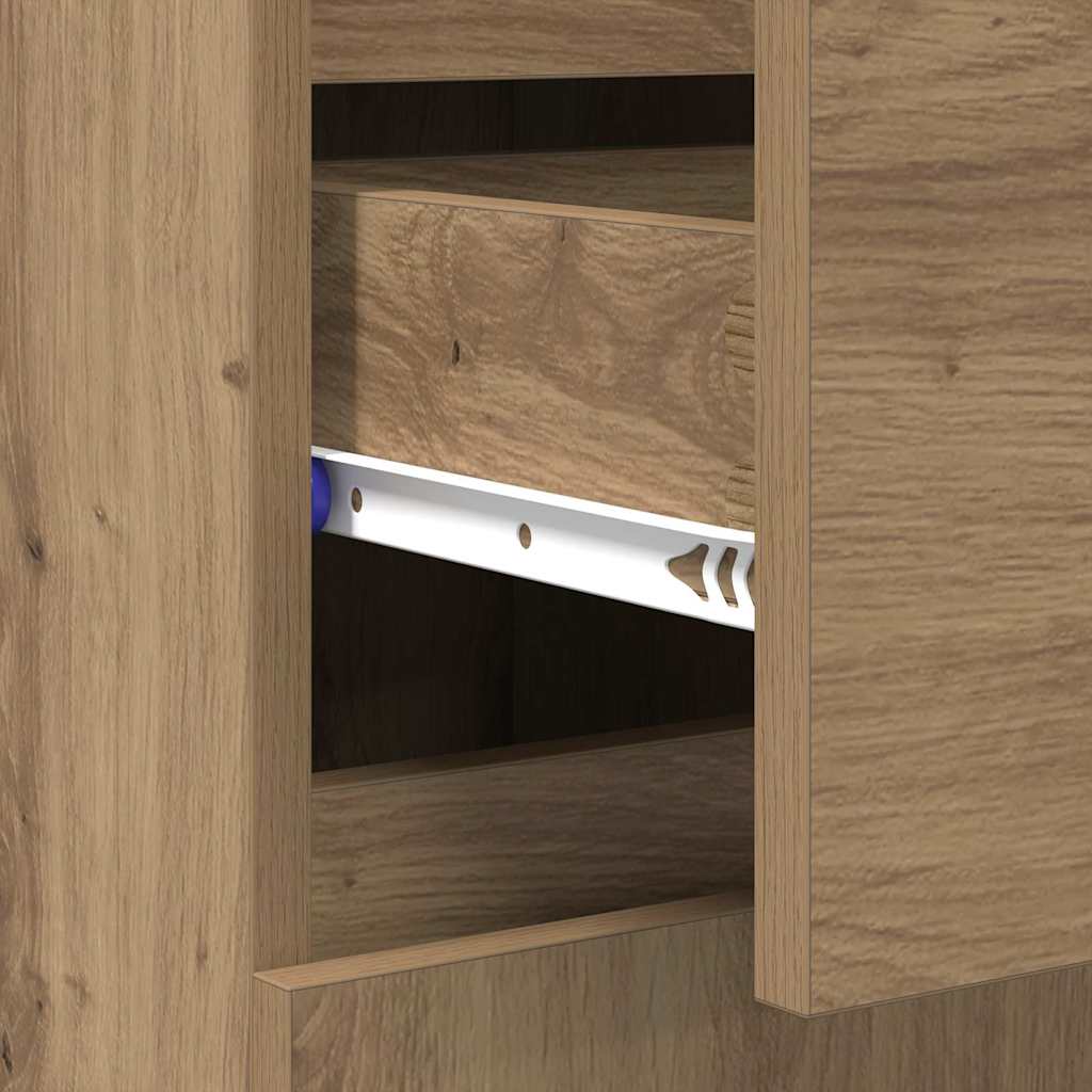 vidaXL Bufet Dąb rzemieślniczy 60 x 35 x 70 cm Materiał drewnopochodny
