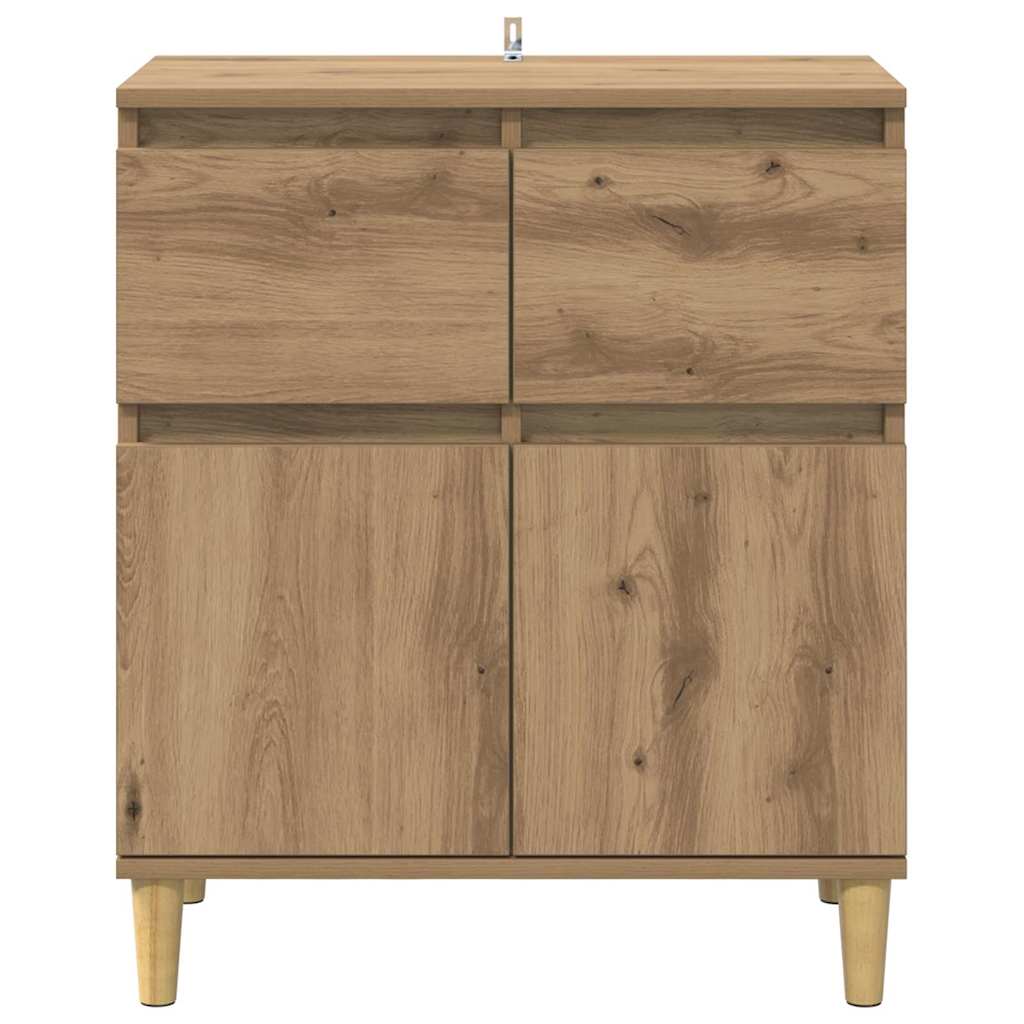 vidaXL Bufet Dąb rzemieślniczy 60 x 35 x 70 cm Materiał drewnopochodny