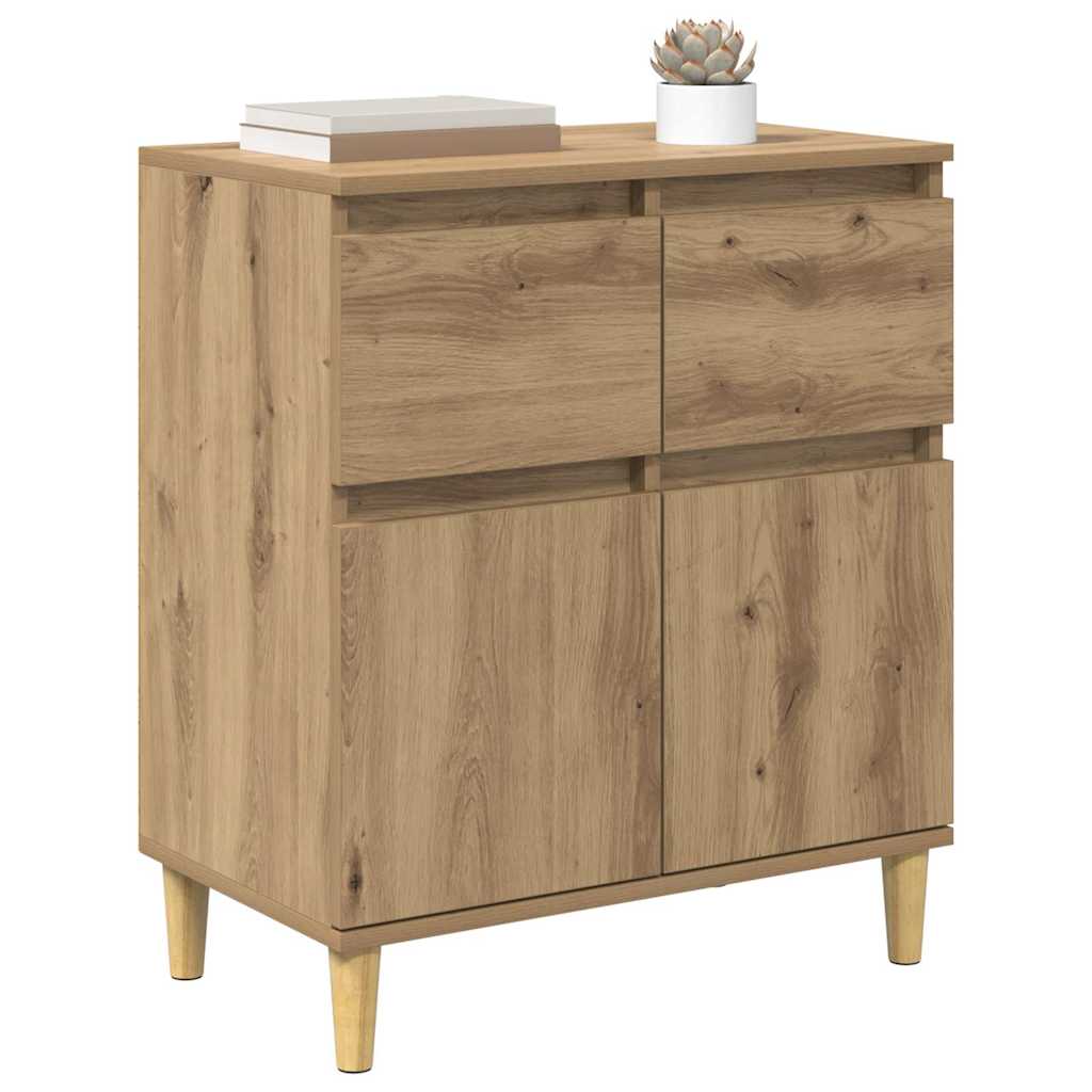 vidaXL Bufet Dąb rzemieślniczy 60 x 35 x 70 cm Materiał drewnopochodny