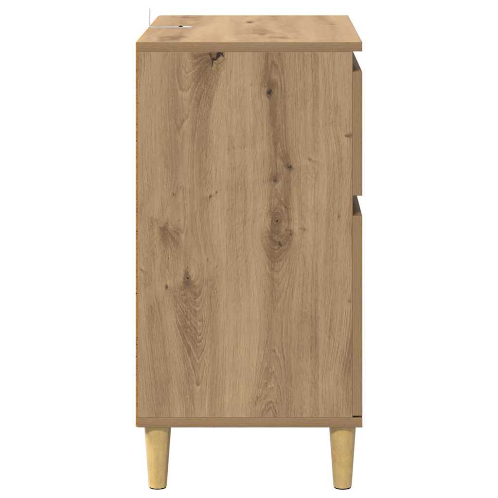 vidaXL Bufet Dąb rzemieślniczy 60 x 35 x 70 cm Materiał drewnopochodny